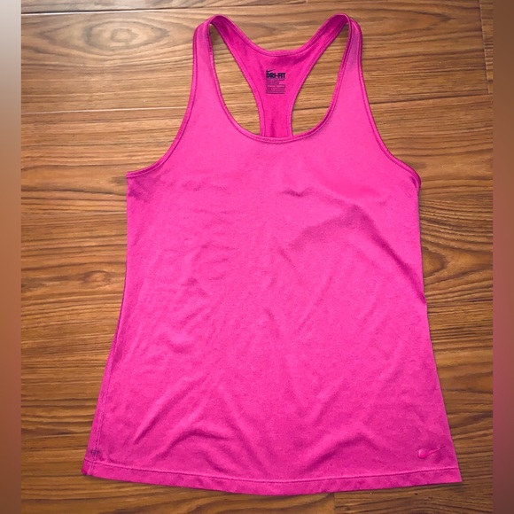 Nike Tops - New Women Pink Nike Dri-Fit Tank Top Size Medium